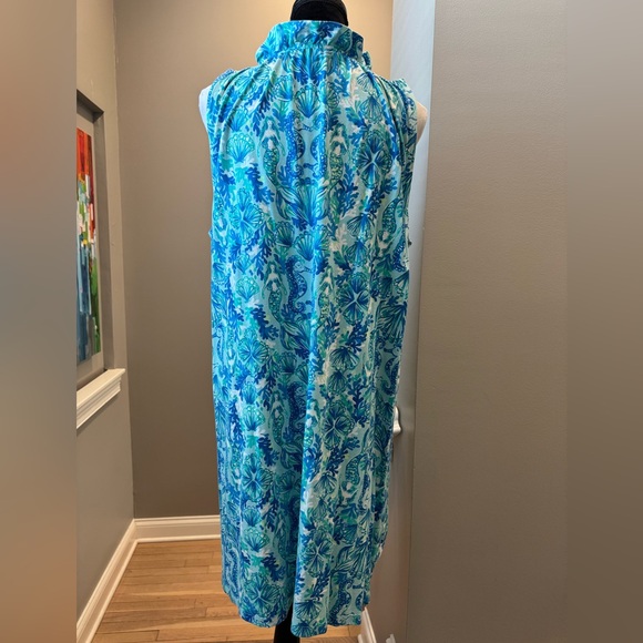 Lilly Pulitzer Azlynn Dress. Sea Glass Aqua. Size XXL - Picture 6 of 10